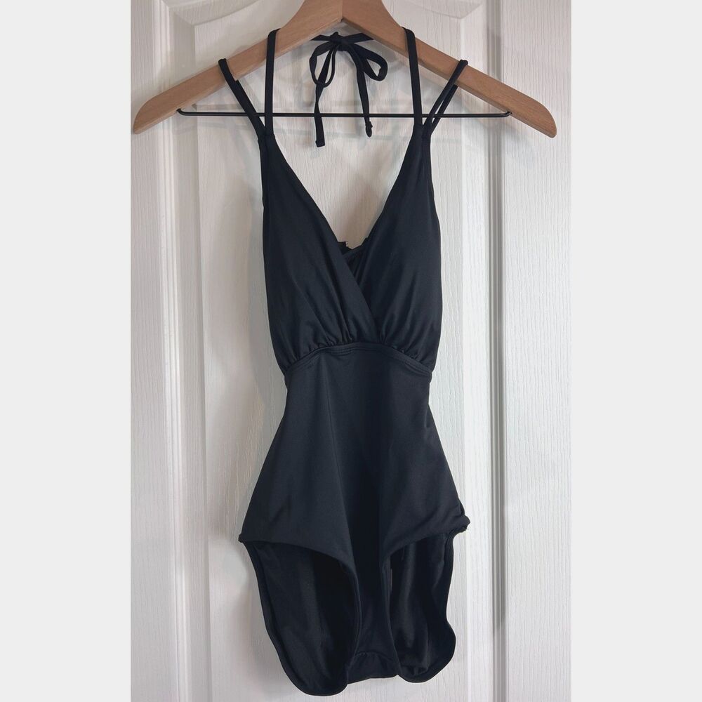 Sunn Lab Swim Women's One Piece Swimsuit Strappy Black Size S